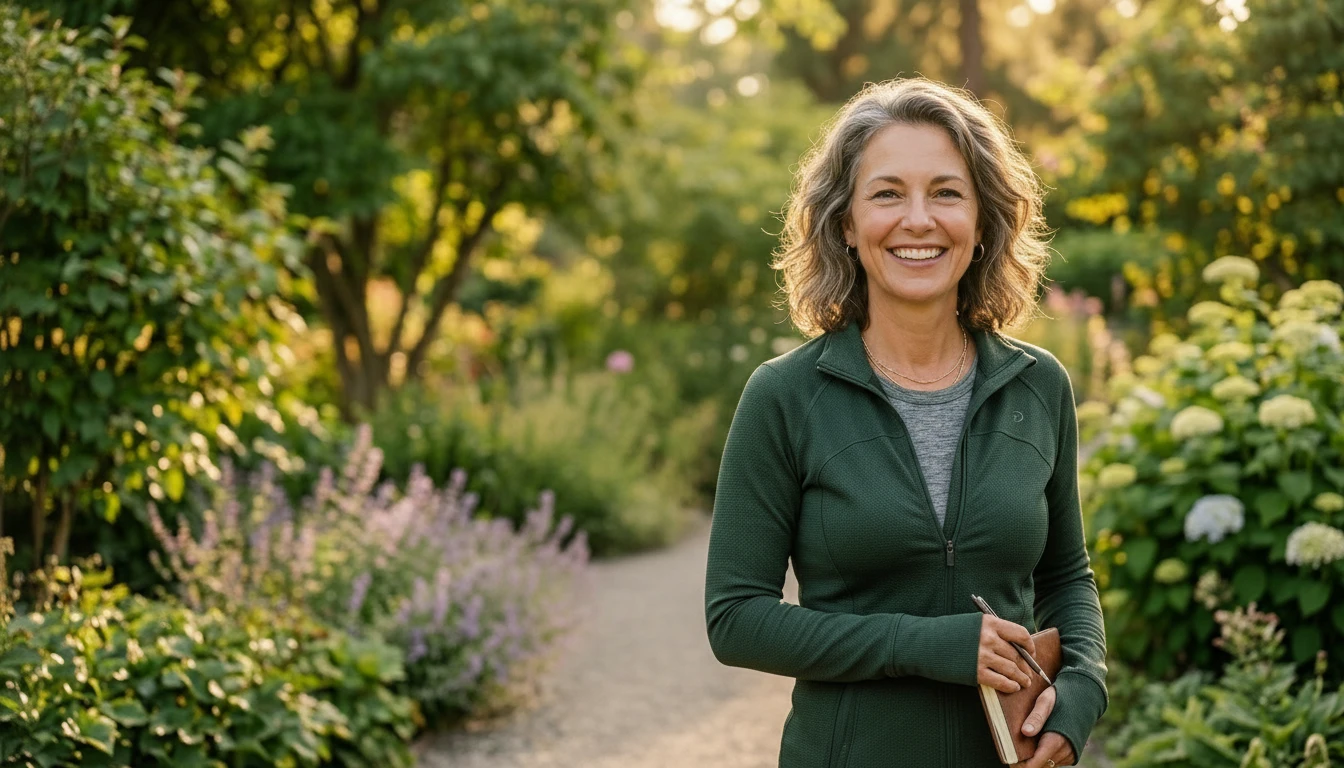 Woman enjoying an active, healthy lifestyle representing hormonal balance