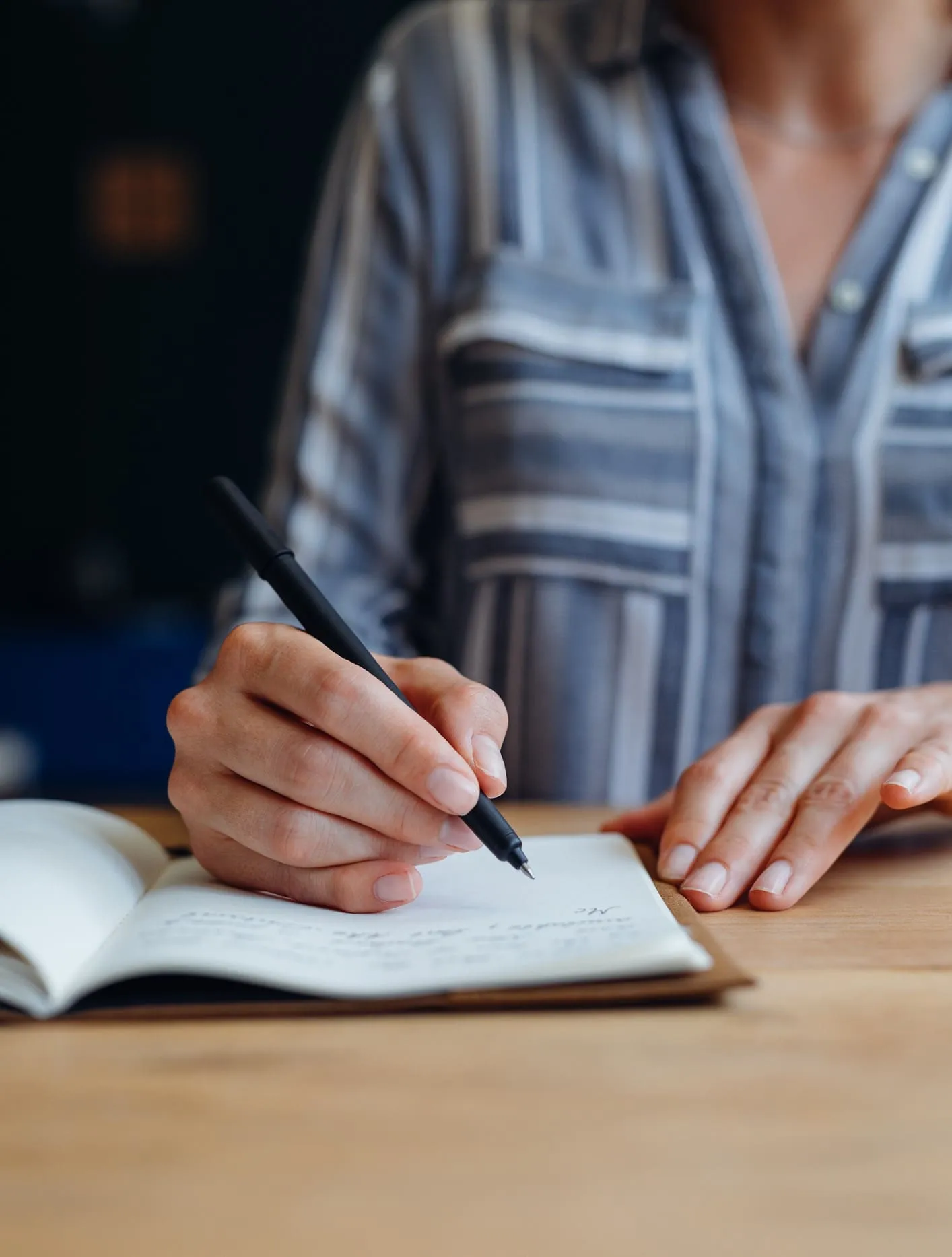 Journaling about food habits and emotional triggers